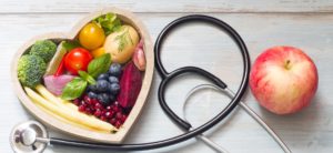 fruta com stethoscope